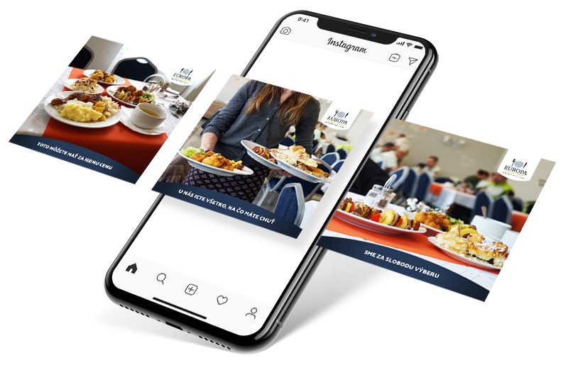 Reštaurácia Europa - Instagram reklama