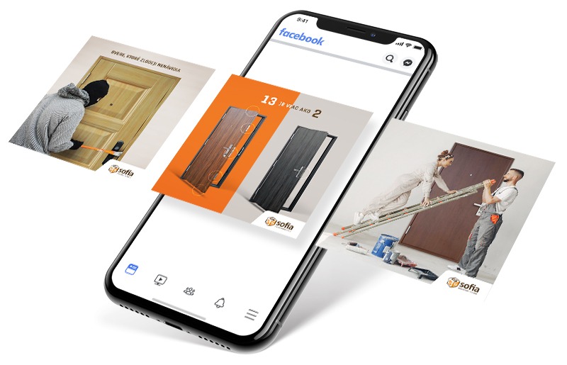 Bezpečnostné dvere Sofia - Facebook reklama