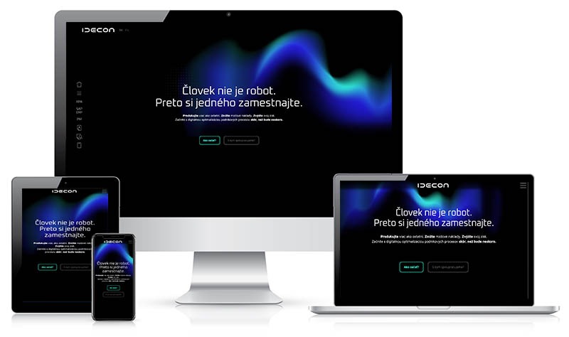 Idecon - webstránka