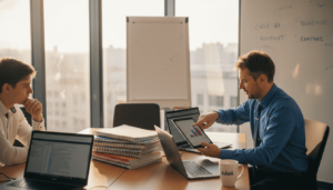 Manažér hodnotí úspešnosť marketingovej kampane