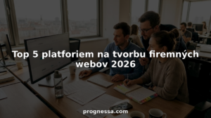 Tím kolegov spoločne vytvára firemnú webovú stránku