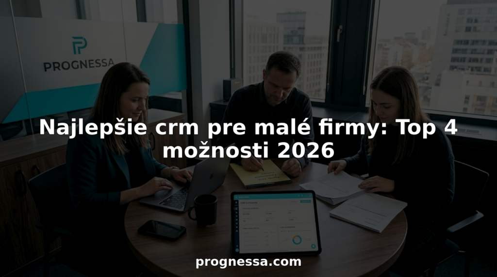 Malý tím v kancelárii v rohu využíva CRM nástroje na efektívnejšiu prácu so zákazníkmi.