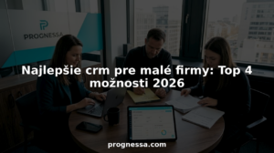 Malý tím v kancelárii v rohu využíva CRM nástroje na efektívnejšiu prácu so zákazníkmi.