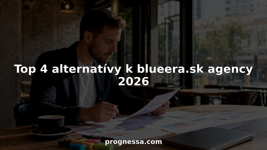 Marketingový stratég sedí pri stole a zvažuje rôzne možnosti spolupráce s agentúrami.